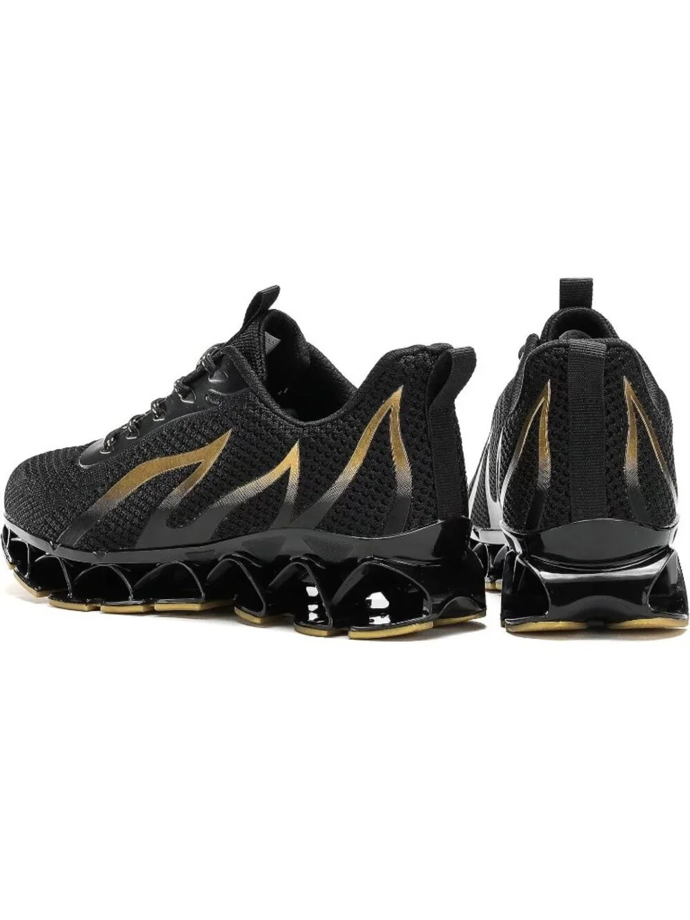 Men's Black Yellow Mesh Running Shoes Tennis Walking Casual Trainers Sneaker